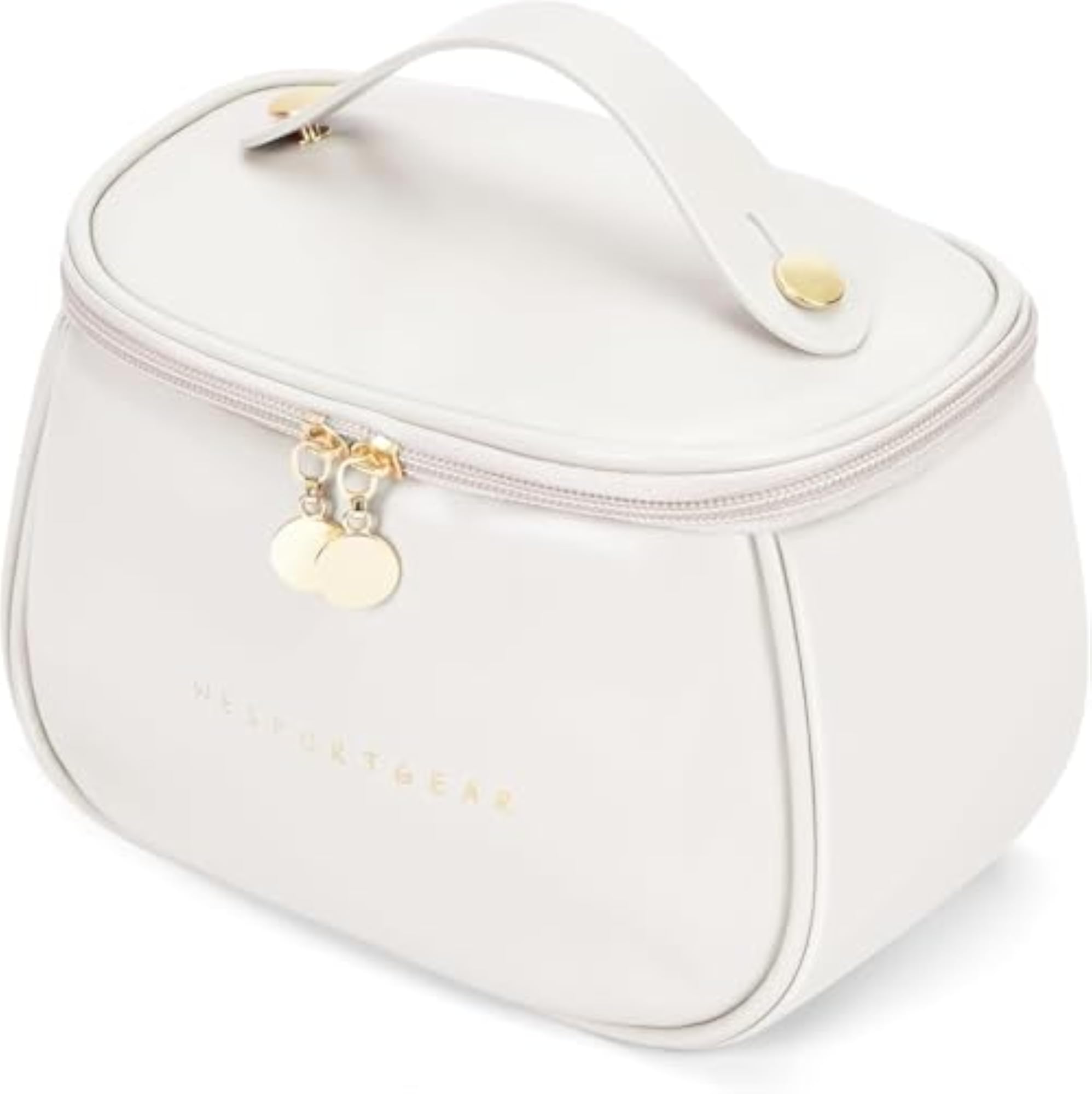 Portable Waterproof Travel Leather Cosmetic Makeup Bag